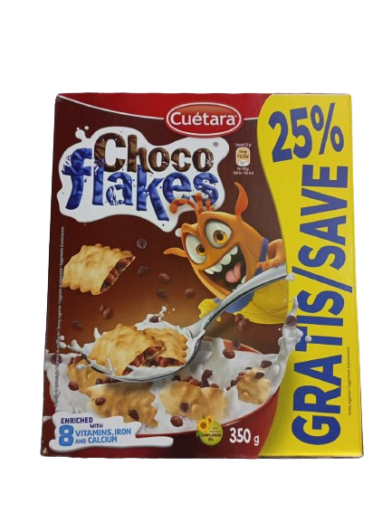 cuetara  choco flakes box 25%