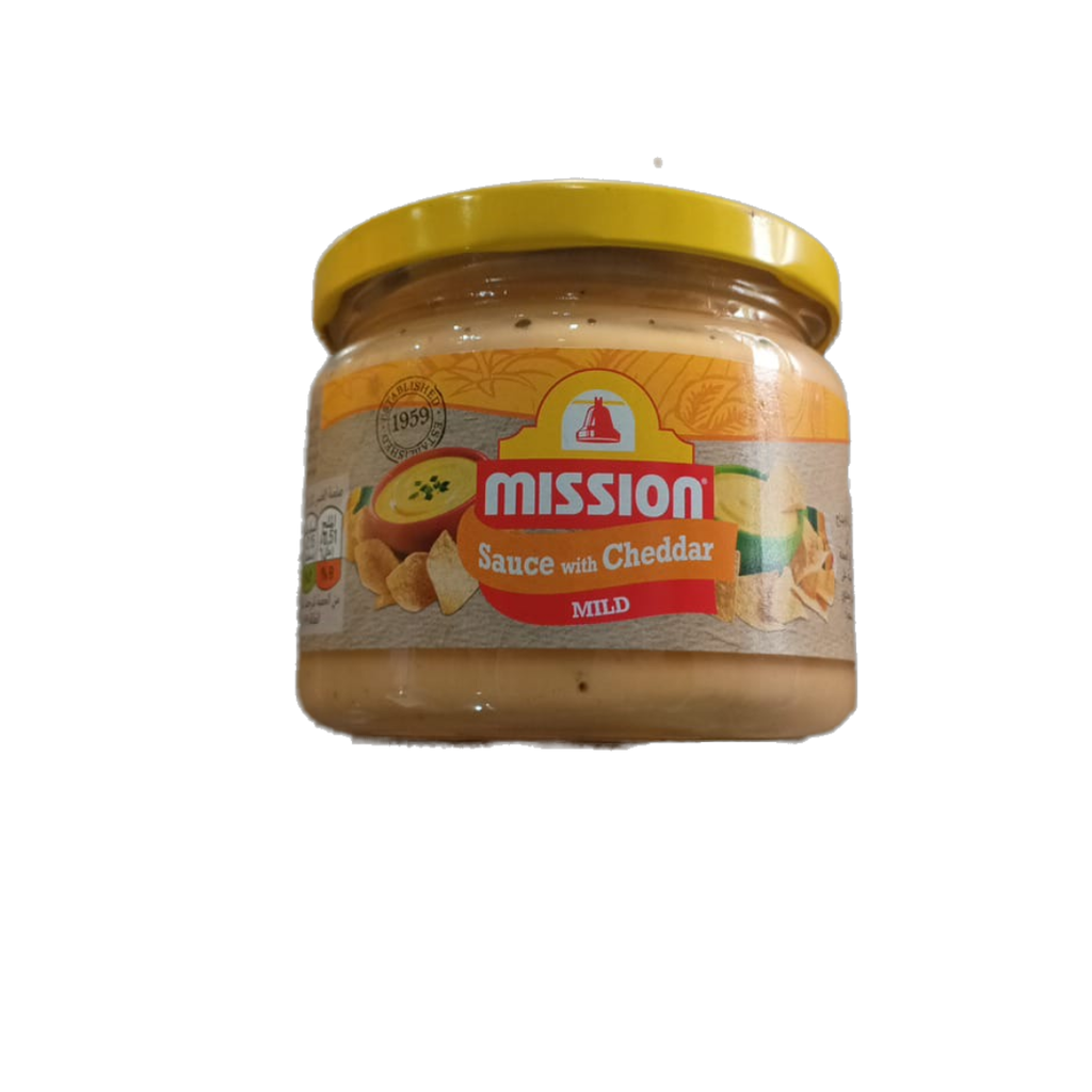 mission sauce with cheddar 300g