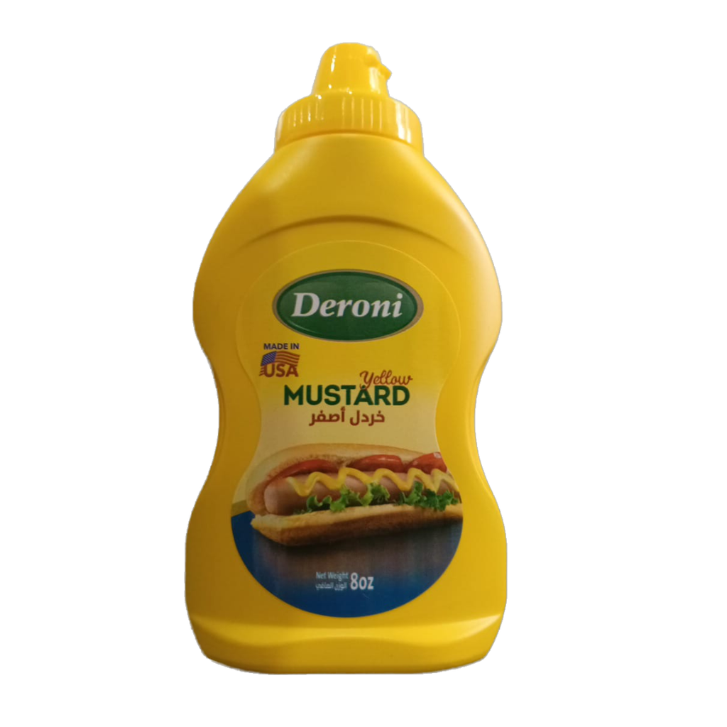 deroni yellow mustard 8oz