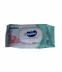 Happies Sensitive Wipes 56