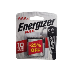 energizer max AAA4 -25%