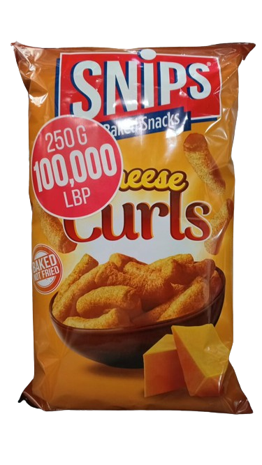 Snips cheese curls 250g