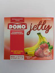 [15647] Domo Straw Banana jelly