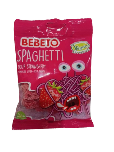 [16169] Bebeto Sour Strawberry 80g