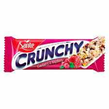 [15929] Sante Crunchy Cranb.&Raspb. Bar