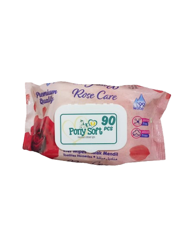 Pony soft wet wipes 90pcs