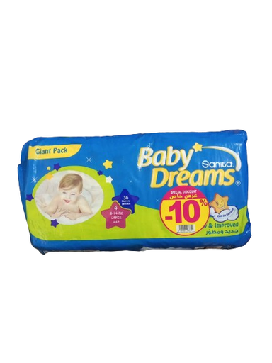 Baby dreams diapers large 10%